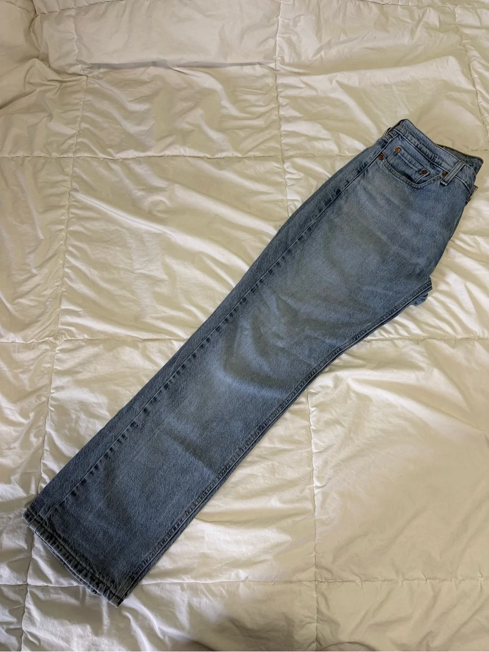 Levi's Light Blue Straight Leg Jeans